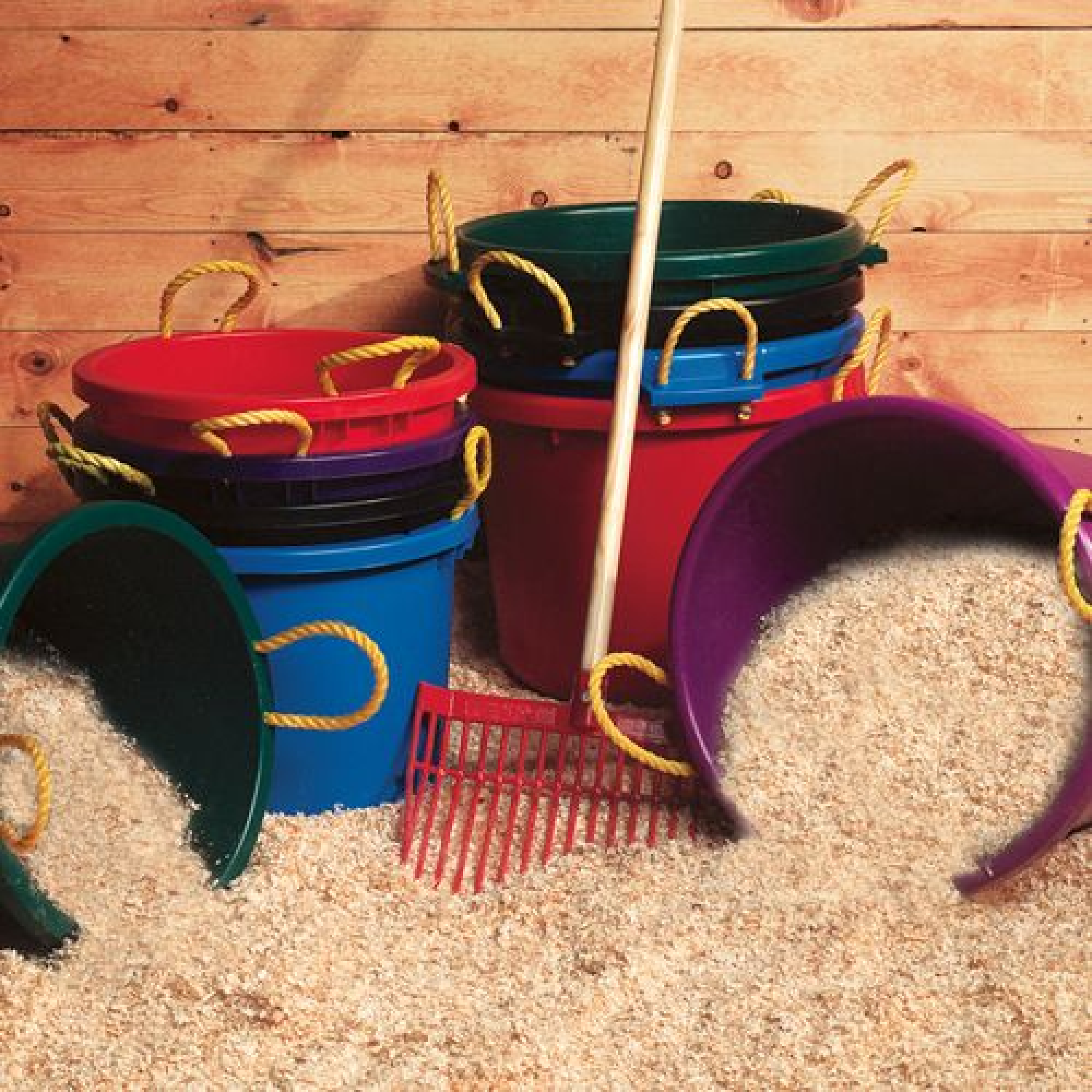 Muck Bucket and Pitchfork