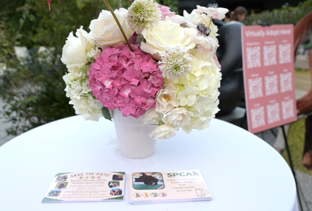 Flowers on table