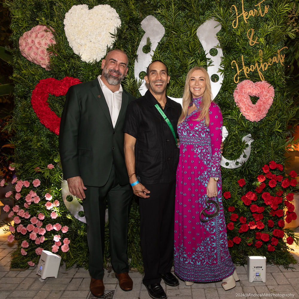 Dr. David Bialski, President, Carlos Muina with Petal Productions & Angela Birdman, Co-host