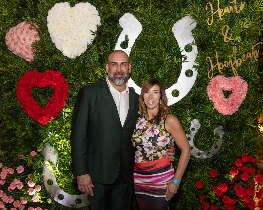 Dr. David Bialski, President, with Director of Miami-Dade Animal Services, Annette Jose.