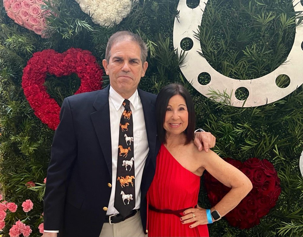 Roy Pressman, Treasurer, with Susie Martell, Outreach Coodinator