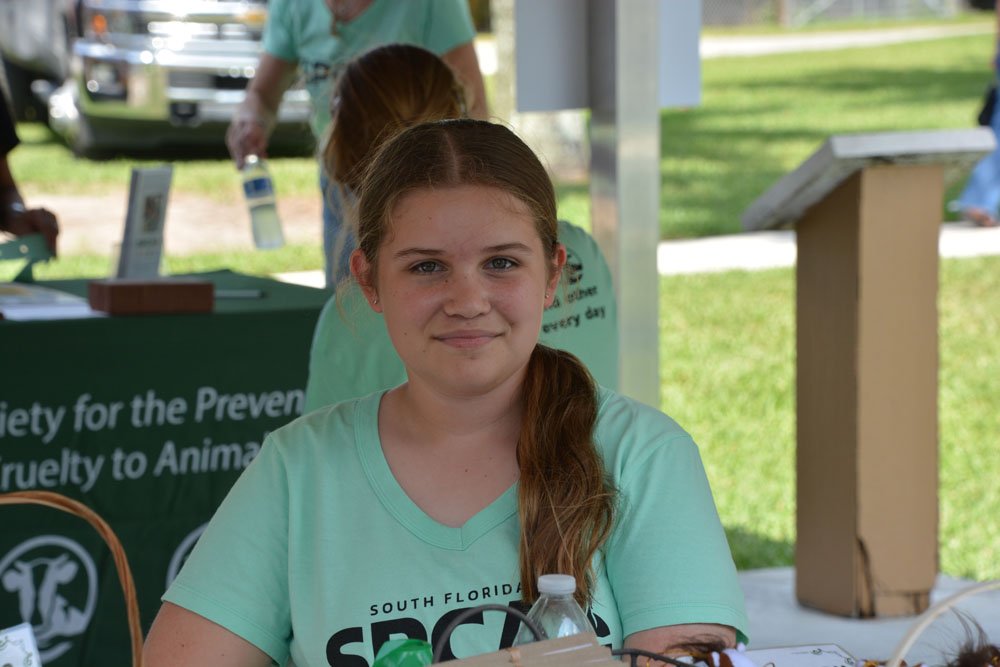 South Florida SPCA Open House 2024 Young Volunteer