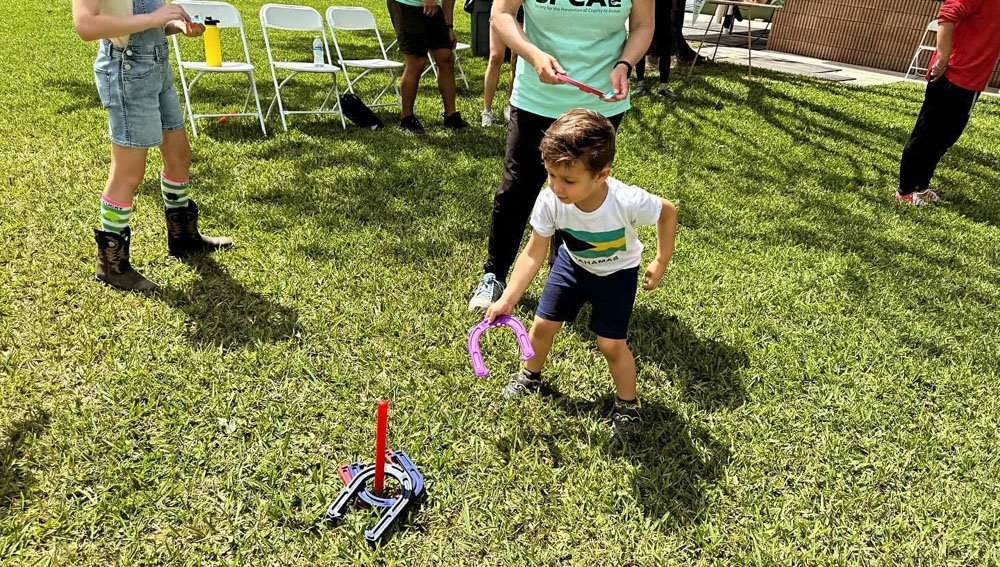 South Florida SPCA Open House 2024 Playing Horse Shoes