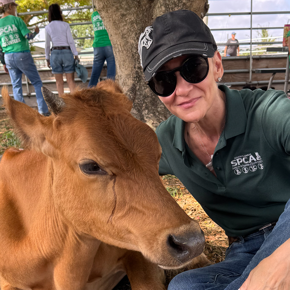 Nicole with Norman - South Florida SPCA board