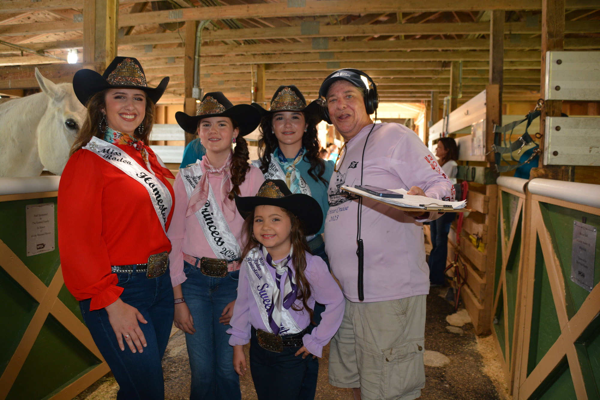 South Florida SPCA Open House visiting Homestead Rodeo Princesses