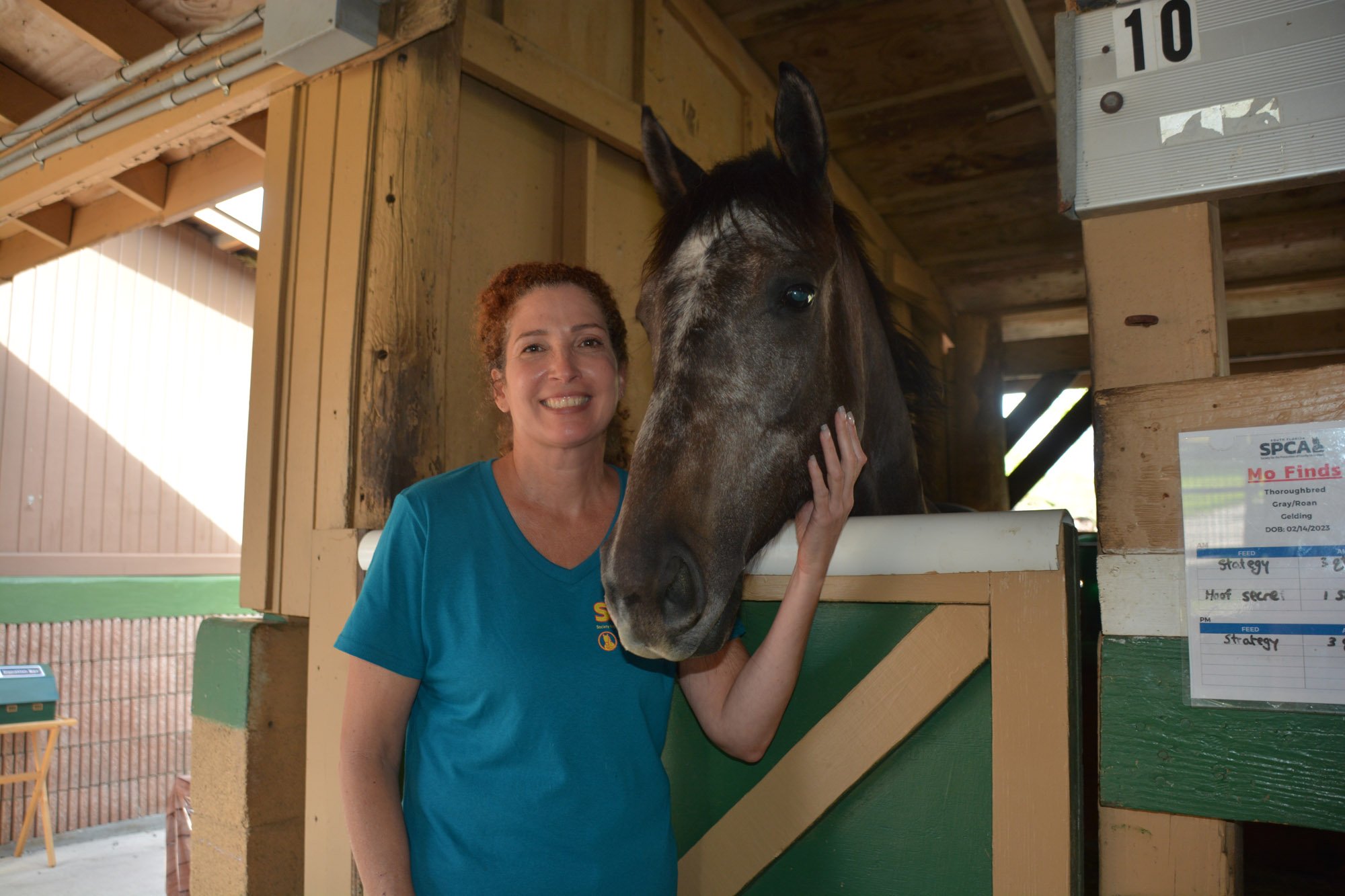 South Florida SPCA Volunteer and Horse