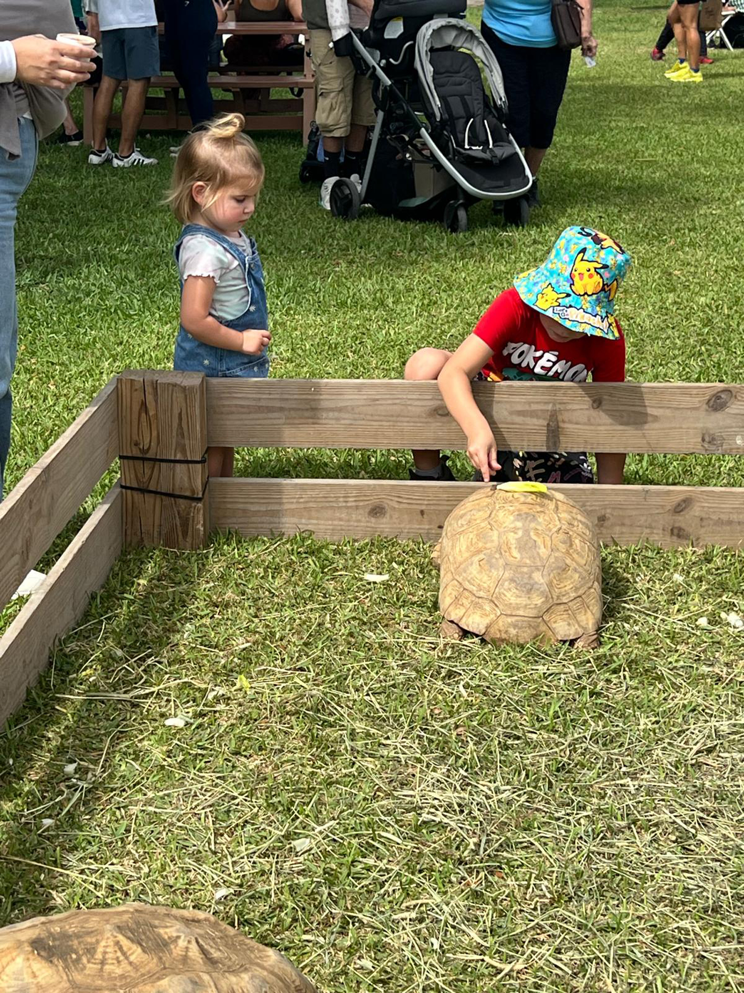 South Florida SPCA Kids and Tortoise